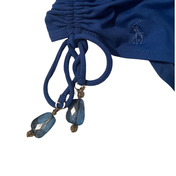RALPH LAUREN blue two piece bathing suit size ladies large - Picture 2 of 4